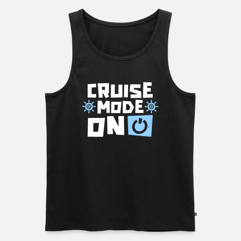 Kreuzfahrt - Männer Premium Bio Tank Top - Schwarz