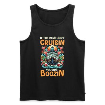 Croisière - Débardeur bio Premium Homme - noir - Devant - Michal (187cm)