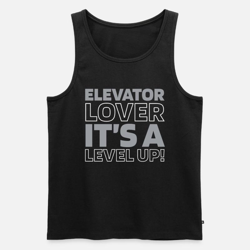 Elevator Elevator - Men's Premium Organic Tank Top - black