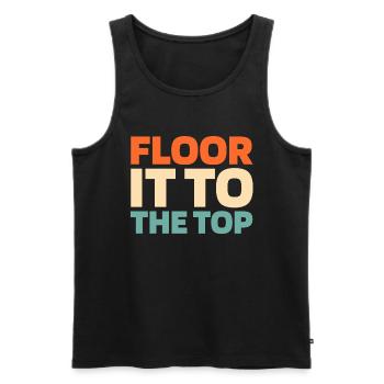 Elevator Elevator - Men's Premium Organic Tank Top - black - Front - AI Model Male 178 light (178cm)