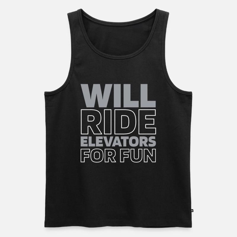 Elevator Elevator - Men's Premium Organic Tank Top - black
