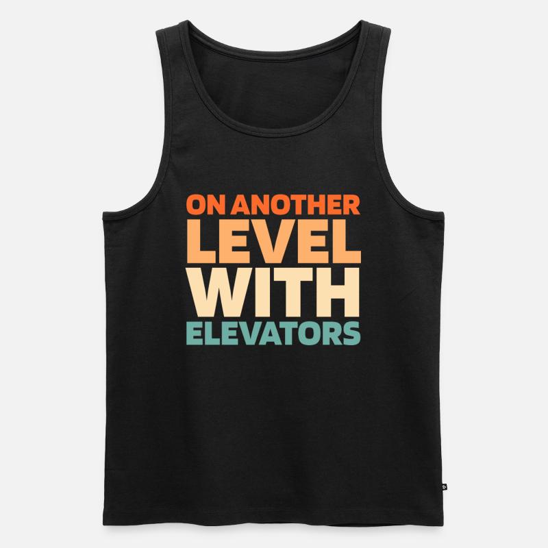 Elevator Elevator - Men's Premium Organic Tank Top - black