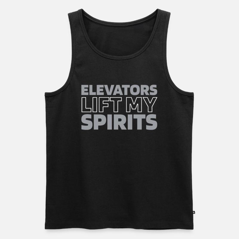 Elevator Elevator - Men's Premium Organic Tank Top - black