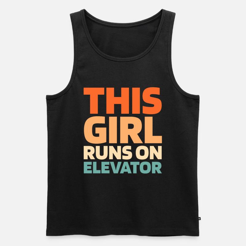 Elevator Elevator - Men's Premium Organic Tank Top - black