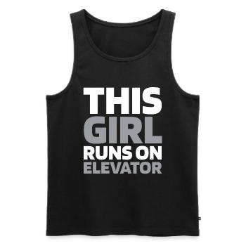 Elevator Elevator - Men's Premium Organic Tank Top - black - Front - AI Model Male 178 light (178cm)