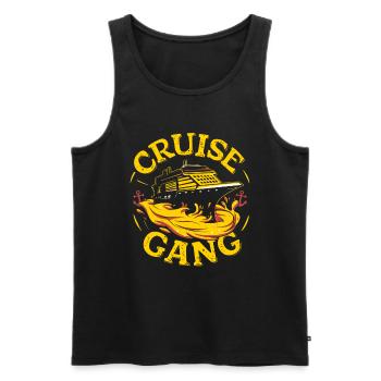 Croisière - Débardeur bio Premium Homme - noir - Devant - Michal (187cm)