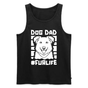 Berger Australien Chien Papa Fourrure Vie - Débardeur bio Premium Homme - noir - Devant - Michal (187cm)