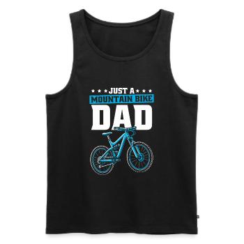 Mountain Bike Mountain Biker Mtb Dad - Men's Premium Organic Tank Top - black - Front - Michal (187cm)