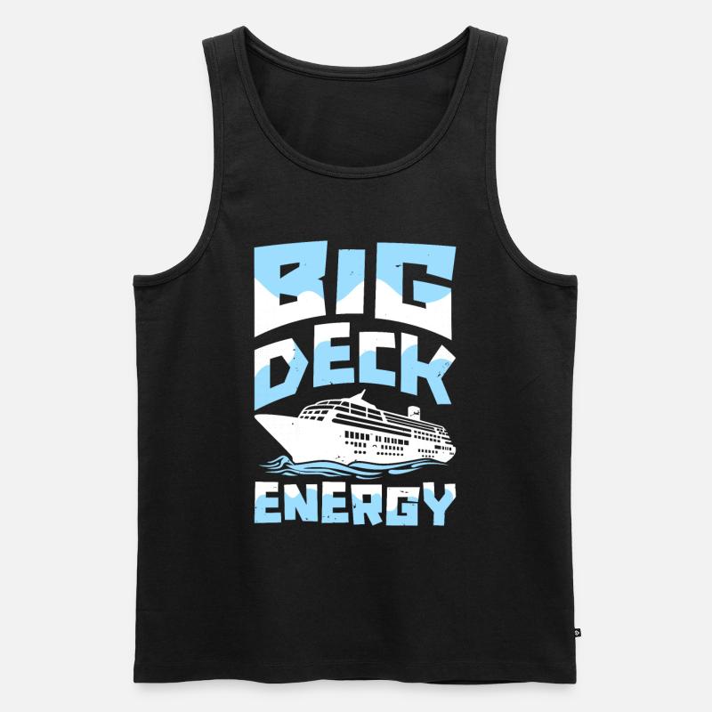 Kreuzfahrt Witzig - Männer Premium Bio Tank Top - Schwarz