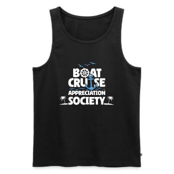 Croisière - Débardeur bio Premium Homme - noir - Devant - Michal (187cm)