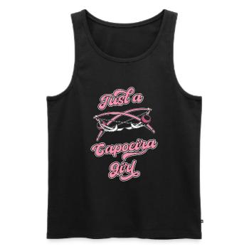 Capoeira Martial Dance Just A Capoeira Girl - Men's Premium Organic Tank Top - black - Front - AI Model Male 178 light (178cm)