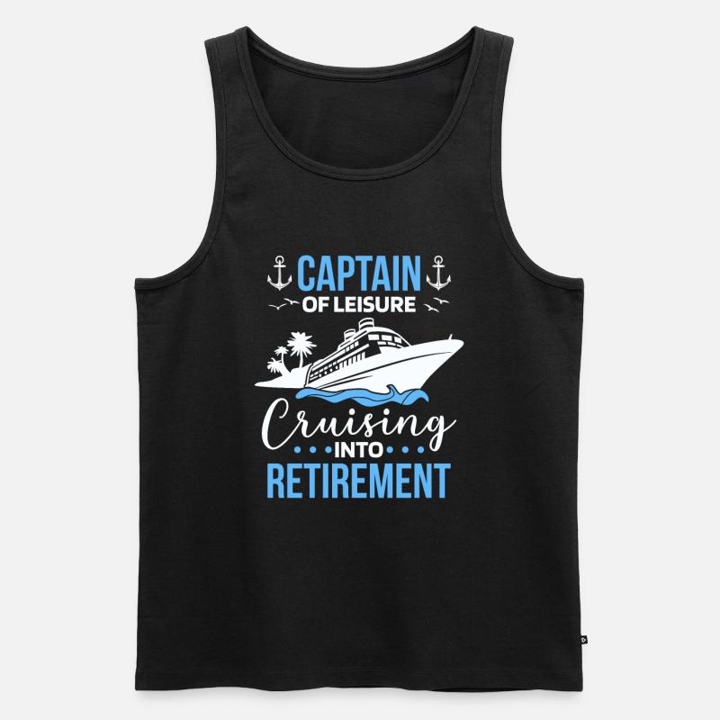 Kreuzfahrt Retired Retirement - Männer Premium Bio Tank Top - Schwarz
