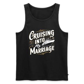 Kreuzfahrt Verheiratet - Männer Premium Bio Tank Top - Schwarz - Vorne - Michal (187cm)