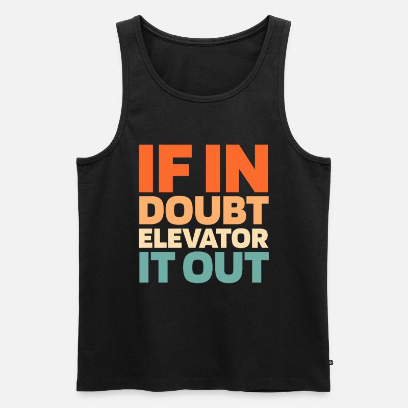 Elevator Elevator - Men's Premium Organic Tank Top - black