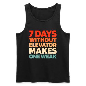 Elevator Elevator - Men's Premium Organic Tank Top - black - Front - AI Model Male 178 light (178cm)
