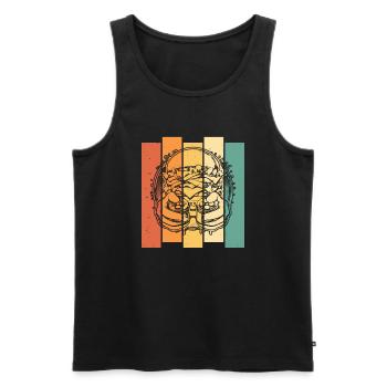 Gamer Gaming Burger Gaming Controller - Männer Premium Bio Tank Top - Schwarz - Vorne - Michal (187cm)