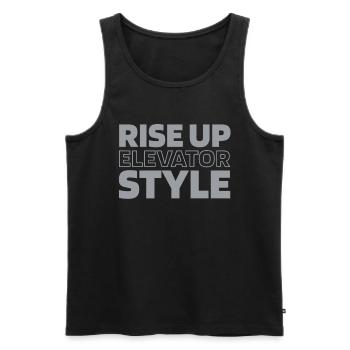Elevator Elevator - Men's Premium Organic Tank Top - black - Front - AI Model Male 178 light (178cm)