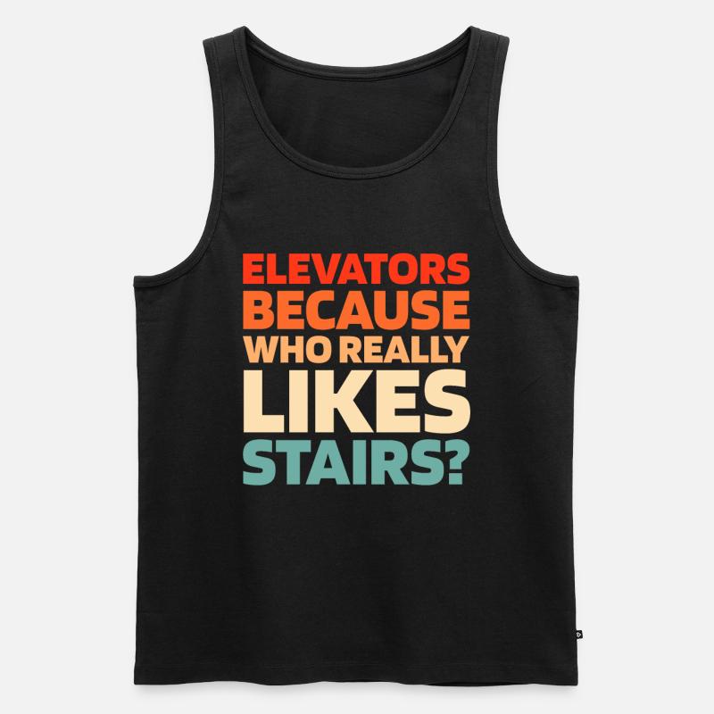 Elevator Elevator - Men's Premium Organic Tank Top - black