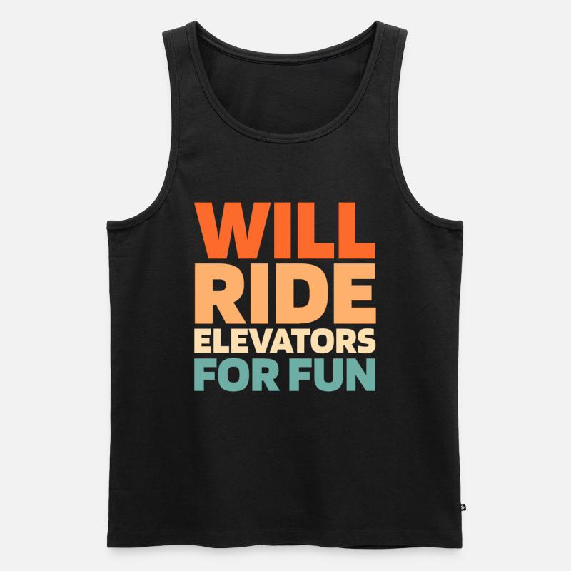 Elevator Elevator - Men's Premium Organic Tank Top - black
