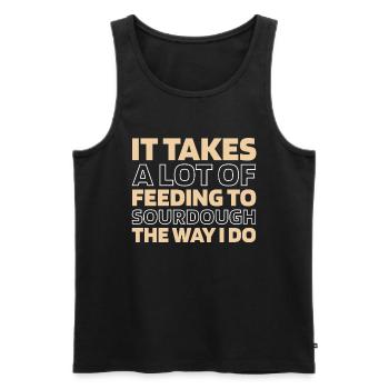 Sauerteig Brot - Männer Premium Bio Tank Top - Schwarz - Vorne - AI Model Male 178 light (178cm)