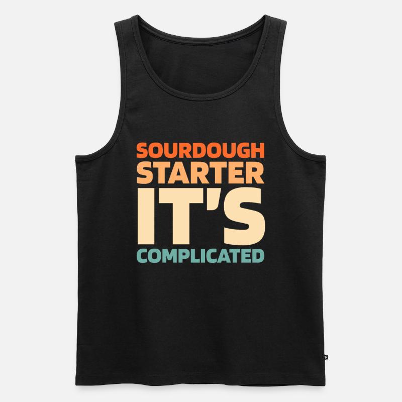 Sauerteig Brot - Männer Premium Bio Tank Top - Schwarz