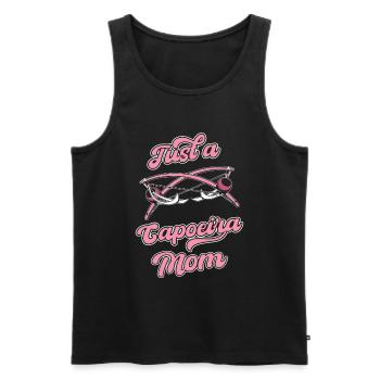 Capoeira Martial Dance Just A Capoeira Mom - Men's Premium Organic Tank Top - black - Front - AI Model Male 178 light (178cm)