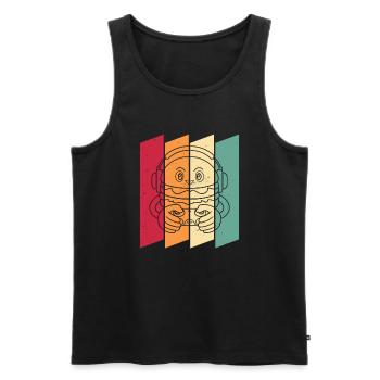 Gamer Gaming Burger Gaming Controller - Männer Premium Bio Tank Top - Schwarz - Vorne - Michal (187cm)