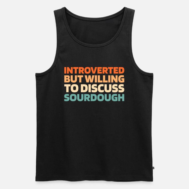 Sauerteig Brot - Männer Premium Bio Tank Top - Schwarz