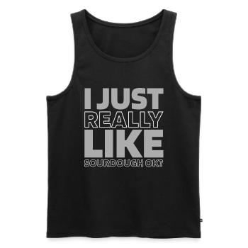 Sauerteig Brot - Männer Premium Bio Tank Top - Schwarz - Vorne - AI Model Male 178 light (178cm)
