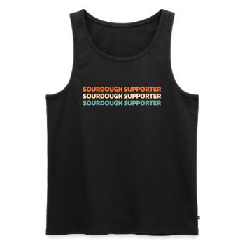 Sauerteig Brot - Männer Premium Bio Tank Top - Schwarz - Vorne - Michal (187cm)