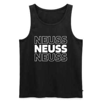 German city of Neuss, North Rhine-Westphalia - Men's Premium Organic Tank Top - black - Front - Michal (187cm)