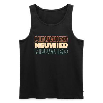 German city of Neuwied, Rhineland-Palatinate - Men's Premium Organic Tank Top - black - Front - Michal (187cm)