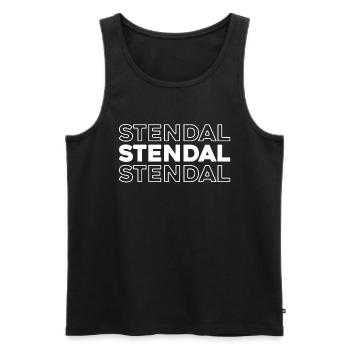 Deutsche Stadt Stendal Sachsenanhalt - Männer Premium Bio Tank Top - Schwarz - Vorne - Michal (187cm)