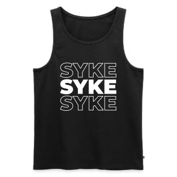 German city Syke, Lower Saxony - Men's Premium Organic Tank Top - black - Front - Michal (187cm)
