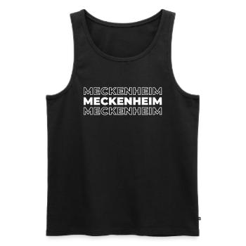 Deutsche Stadt Meckenheim Nordrheinwestfalen - Männer Premium Bio Tank Top - Schwarz - Vorne - Michal (187cm)