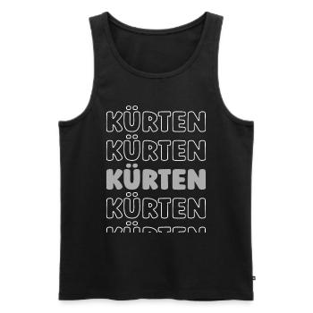 Deutsche Stadt Kürten Nordrheinwestfalen - Männer Premium Bio Tank Top - Schwarz - Vorne - Michal (187cm)