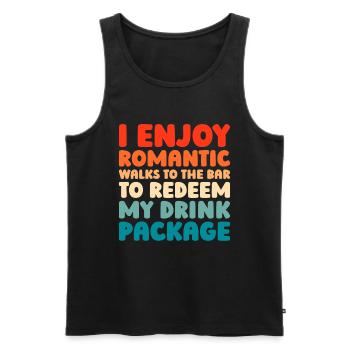 Kreuzfahrt - Männer Premium Bio Tank Top - Schwarz - Vorne - Michal (187cm)