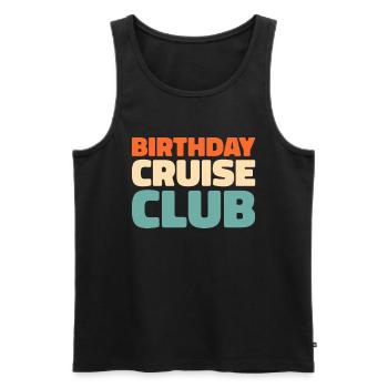 Kreuzfahrt - Männer Premium Bio Tank Top - Schwarz - Vorne - Michal (187cm)