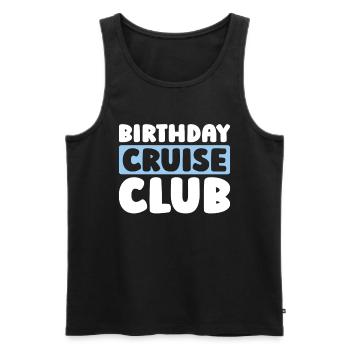 Cruise - Men's Premium Organic Tank Top - black - Front - Michal (187cm)