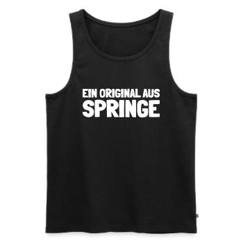 German city of Springe, Lower Saxony - Men's Premium Organic Tank Top - black - Front - Michal (187cm)