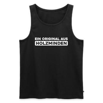 Deutsche Stadt Holzminden Niedersachsen - Männer Premium Bio Tank Top - Schwarz - Vorne - Michal (187cm)