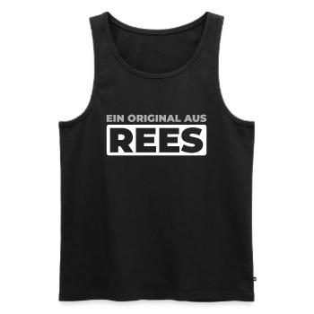 Deutsche Stadt Rees Nordrheinwestfalen - Männer Premium Bio Tank Top - Schwarz - Vorne - Michal (187cm)