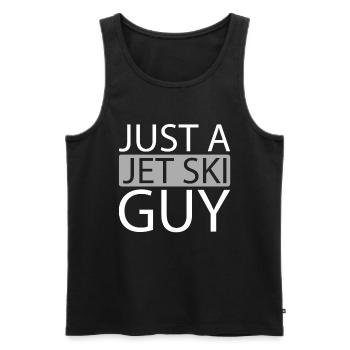 Jet Ski Just A Jet Ski Guy - Männer Premium Bio Tank Top - Schwarz - Vorne - AI Model Male 178 light (178cm)