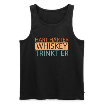 Whisky Whiskey - Männer Premium Bio Tank Top - Schwarz - Vorne - AI Model Male 178 light (178cm)