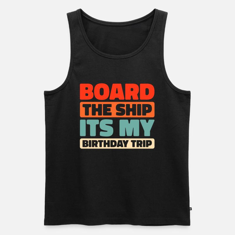 Kreuzfahrt - Männer Premium Bio Tank Top - Schwarz
