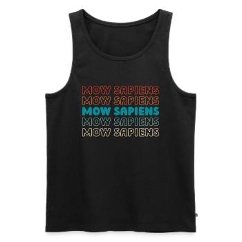 Rasenmäher Mähen - Männer Premium Bio Tank Top - Schwarz - Vorne - AI Model Male 178 light (178cm)