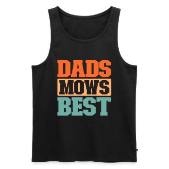 Rasenmäher Mähen - Männer Premium Bio Tank Top - Schwarz - Vorne - AI Model Male 178 light (178cm)