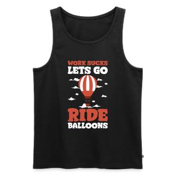 Heißluftballon Ballonfahren - Männer Premium Bio Tank Top - Schwarz - Vorne - Michal (187cm)