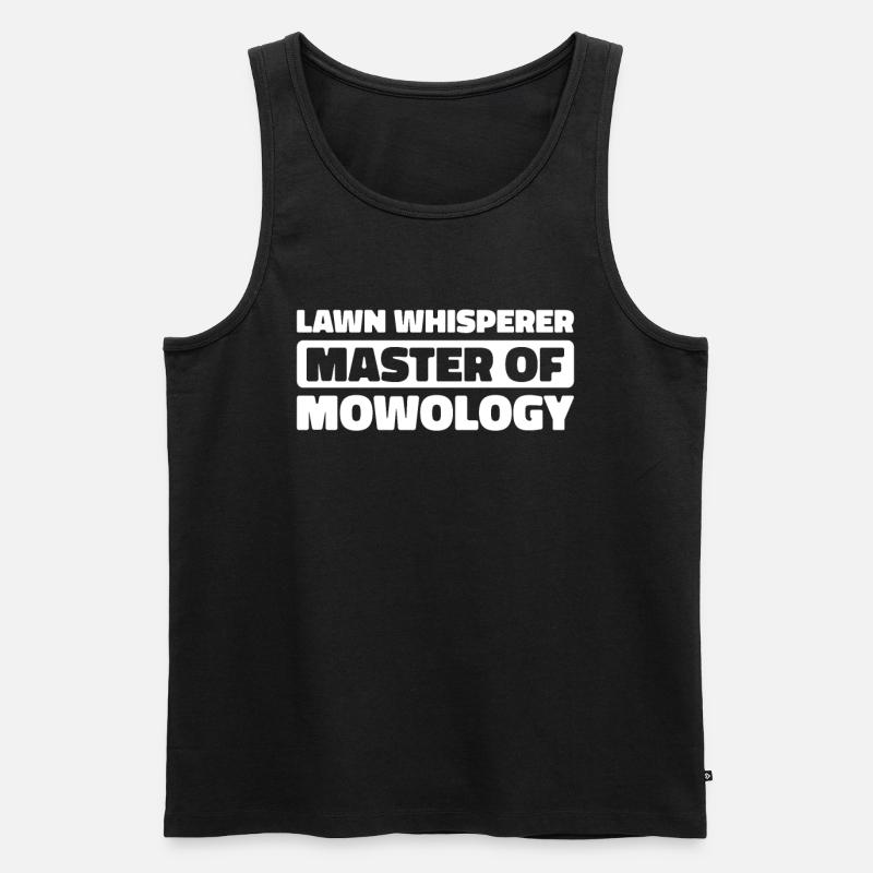 Rasenmäher Mähen - Männer Premium Bio Tank Top - Schwarz