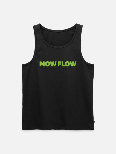 Lawn mower mowing - Men's Premium Organic Tank Top - black